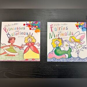 It’s Fun to Draw Books Set: Princesses, Ballerinas, Fairies, Mermaids